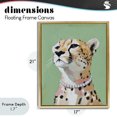 thumbnail image 4 of Stupell Industries Contemporary Glam Cheetah with Jewels Gold Floating Frame Canvas Art, 17 x 21, by The Prints Vibe, 4 of 8