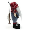thumbnail image 5 of Holiday Gnome Christmas Gnome Decorations, Handmade Fishing Tomte Santa Figurine for Holiday Home Ornaments, 6x11in, 5 of 5