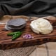 thumbnail image 5 of tabla para picar HAPPY LIFE madera pino, tabla de decorativa, tabla de quesos y corte carne, hecha 100% a mano I LIVE III: Chica 24 x 28 x 28 x 2.5, 5 of 5