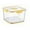 Yellow, variant on TechWave Fresh Produce Vegetable Fruit Storage Containers With Recording Fridge Storage Container Container And Fridge Organizers Small Storage Containers with Lids for Food Glass Leftover Containers