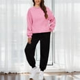 thumbnail image 5 of Pyhlmscde Women's Fashionable And Casual Solid Color Sweatsuit, Two Piece Sets for Women, Women Fall Clothes, Womens Tops, 5 of 6