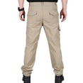 thumbnail image 3 of Pantalones informales para hombre, pantalones Cargo con múltiples bolsillos de verano, pantalones finos de secado rápido, pantalones largos transpirables para entrenamiento de senderismo al aire libre, 3 of 4