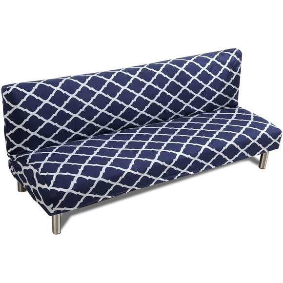 Armless Sofa Cover 3 Seater/2 Seater Stretch Sofa Throw for Sofa Bed S
