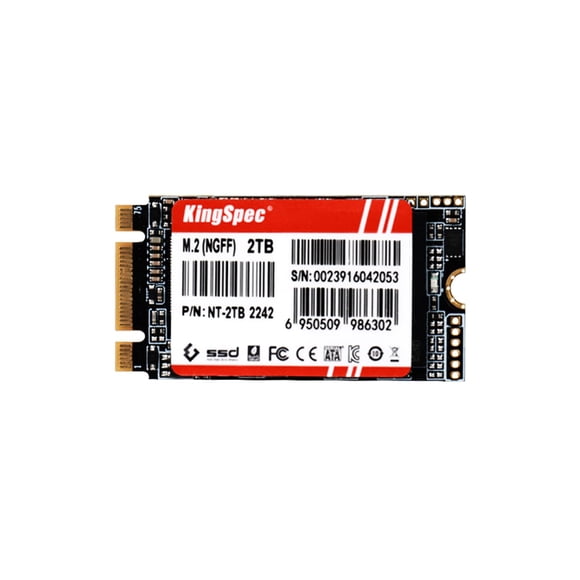 SSD KingSpec serie NT de 2 TB M.2 2242 SATA 6 Gb/s