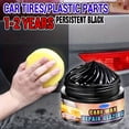 thumbnail image 3 of Car Tire Polish Wax – Tire Coating Paste, 50g Tyre Dressing | Safe Driving Stain Remover, High Gloss Tire Shine for SUV, Caravan, Automotive Detailing, Wheel Care, Garage, Maintenance Routine, 3 of 6