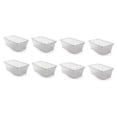 thumbnail image 1 of Life Story 6 Quart Rectangular Clear Plastic Protective Storage Shoe Box, 8 Pack, 1 of 5