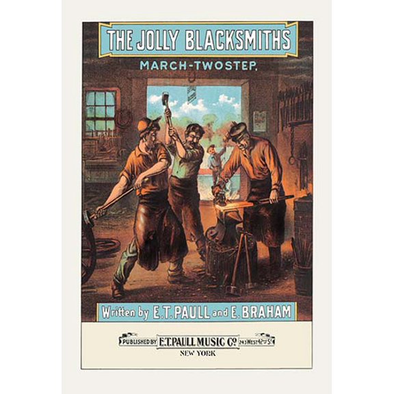 The Jolly Blacksmiths: March Two-Step Fine art canvas print (20" x 30")