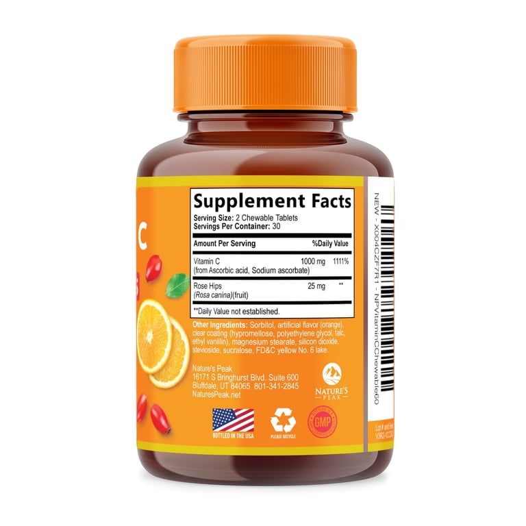 vitamin c pills and lips tingling 500mg with Rose Dietary Supplement Tablets - 100ct Made from vegan The 6 Best Vitamin C