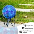thumbnail image 2 of Gazing Ball, Mosaic Glass Gazing Balls Sphere Suit for Garden Outdoor Decoration,Blue, 2 of 8