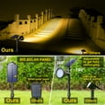 thumbnail image 3 of Solar Flood Spotlights, Outdoor Landscape Solar Powered Flood Wall Light Dusk to Dawn Decoration Lighting for Yard Garden Walkway Porch Pool Driveway, 3 of 4