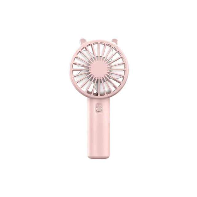 Ventilador de mano Yuarrent portátil Mini USB de escritorio dispositivo de refrigeración con Base de pestañas enfriador silencioso color Rosa