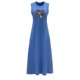 thumbnail image 1 of Vestido largo de verano para mujer, cómodo vestido con cuello redondo para uso diario, citas, trabajo XL, 1 of 7