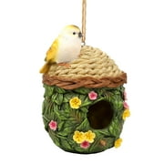 Rustic Bird House Nursery Decorative Birds Nest Birdhouse for Small Animals