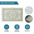 thumbnail image 6 of Sage Green Placemats Set of 8, Boho Retro Decorative Abstract Floral Ethnic Placemats for Dining Table, Place Mats for Kitchen Tabletop, Waterproof Wipeable Dining Table Mats Set, 6 of 9