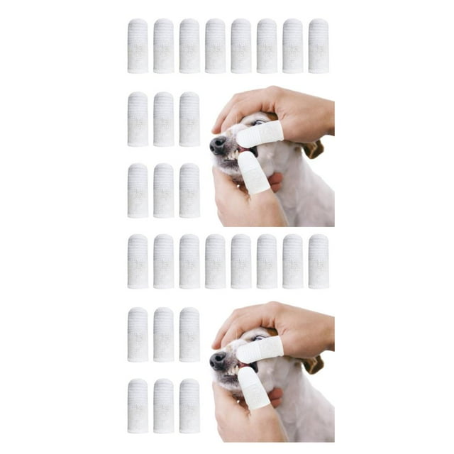 crativent 14pieces Tear-resistant Dog Toothbrush Non-toxic All Round Clean Exquisite Craft Odorless Elastic 2Set