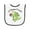 White and Black, variant on Inktastic Lil' Dungeon Crawler Cute Dragon Baby Terry Cloth Bib