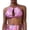 Pink, variant on Tank Top for Women Tie Neck Sleeveless Party Clubwear Dance Shows Holographic Shiny Sparkly Rave Tops for Concerts & Parties Shine Outfits
