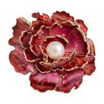 thumbnail image 4 of Broche de peonía 3D para mujer, insignia de diseño europeo americano para esmoquin, camisa,, 4 of 8