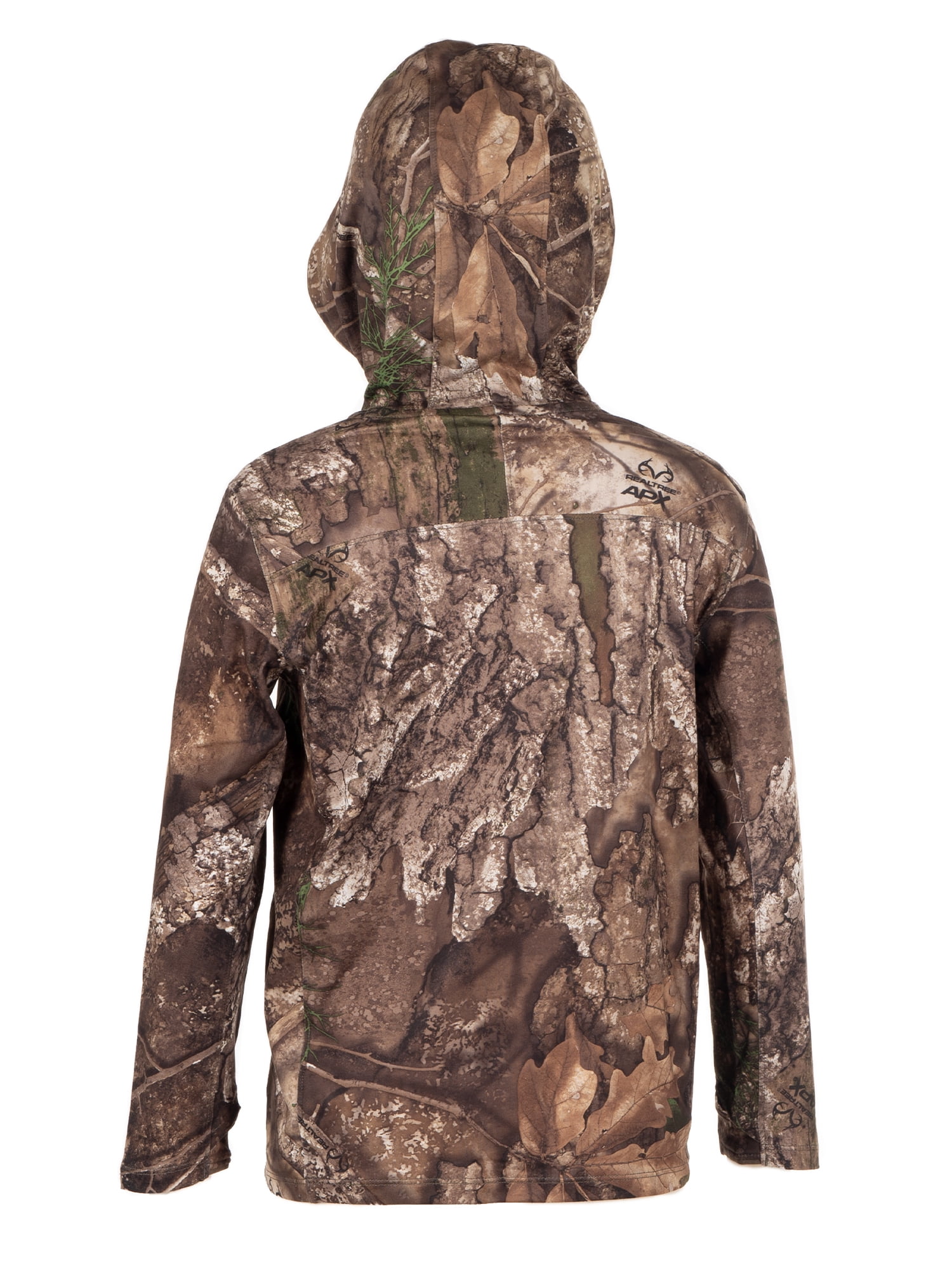 Realtree Youth Long Sleeve Performance Fishing Hoodie, L
