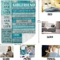 thumbnail image 6 of to My Girlfriend Blanket 50"x60", Girlfriend Gifts, Birthday Gifts for Girlfriend from Boyfriend, i Love You Gifts for Her, Gifts for Girlfriend, Valentine''s Anniversary Romantic Gifts for Her, 6 of 6