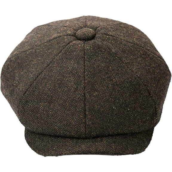 CoCopeaunts Wool Tweed Newsboy Cap Unisex Vintage Classic Casual Berets Hat Men Women Spring Winter Wild Warm Octagonal Cap