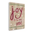 thumbnail image 2 of Tangletown Fine Art 'Joy to the Whole World' Textual Art on Canvas, 2 of 2