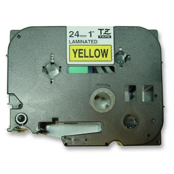 BROTHER - P-Touch Label Tape Black on Yellow 1" / 24mm