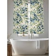 thumbnail image 5 of Blueberrys Leaves Sheer Curtains 72 Inch Length 2 Panels Set, Farmhouse Retro Botanical Plants Voile Window Treatment Rod Pocket Curtains Sheers Drapes for Bedroom/Living Room/Kitchen 52"x72"x2, 5 of 7