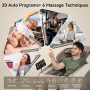 Real Relax 4D Full Body Massage Chair, Zero Gravity SL Track Recliner with Negative Ion Purification, Aromatherapy, Yoga Stretching, Auto Body Scan, Black