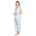 thumbnail image 4 of Casual Nights Women's Short Sleeve Lace Dot Capri Pajama Set, 4 of 5