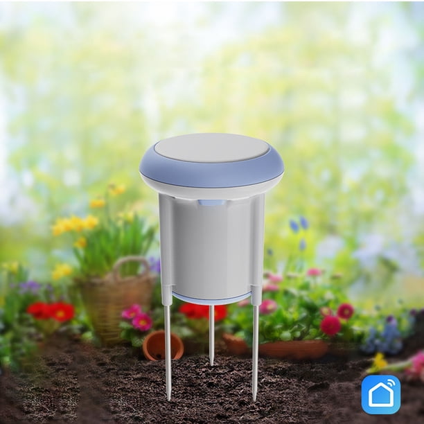 Sensor Inteligente De Temperatura Y Humedad Del Suelo, Sensor Inteligente De Plantas 2,4 GHz Wifi Monitor De Aplicación De Medición Precisa Para Plantas Invernaderos