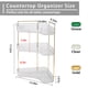 thumbnail image 4 of Organizador de esquina para cuarto de baño Shuang Qing, 3 niveles, transparente, 4 of 6
