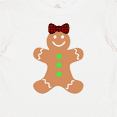thumbnail image 4 of Inktastic Cute Gingerbread Girl with Red Plaid Bow Boys or Girls Baby T-Shirt, 4 of 5