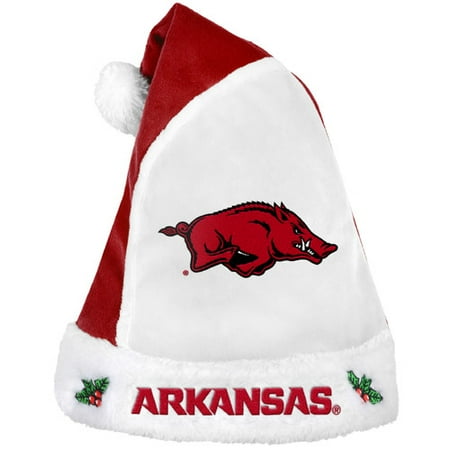 Forever Collectibles NCAA 2015 Santa Hat, University of Arkansas Razorbacks