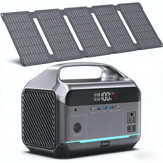 Estación de Energía Portátil DARAN 288Wh 350W Panel Solar 60W