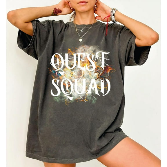 Quest Squad Shirt, Onyx Storm Book Inspired Shirt, Novel T-Shirt, Fantasy Reader Gift, Fourth Wing Shirt, L257