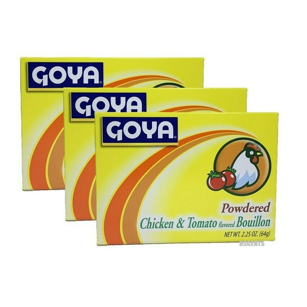 Goya Powdered Chicken And Tomato Bouillon Caldo Sabor a Pollo y Tomate