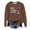 Coffee, variant on Blouse for Women Winter Comfy Crewneck Long Sleeve Kimono Drop Shoulder Curve Hem Christmas Printing Leisure Cotton Tees T Shirt(Pink,XL)