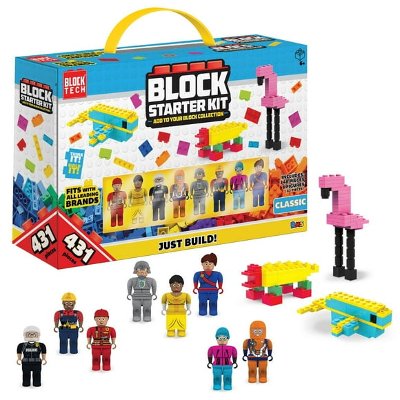 Block Starter Kit by Block Tech, 431 Pieces Building Blocks