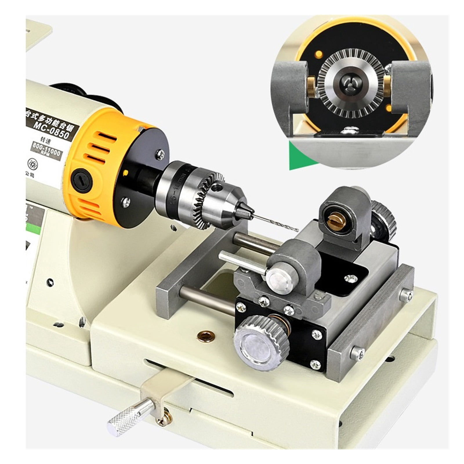 850W Jade Polishing Machine, 5 IN 1 Mini Table Saw Desktop Polishing Machine, DIY Woodworking Jewelry Bench Grinder Polisher ,Powerhouse Performance