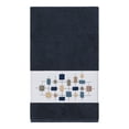 thumbnail image 3 of Authentic Hotel and Spa  Turkish Cotton Squares Embroidered Midnight Blue 3-piece Towel Set, 3 of 5