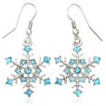 thumbnail image 1 of SoulBreezeCollection Winter Snowflake Dangle Drop Earrings Wedding Bridesmaid Christmas, 1 of 4