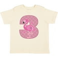 thumbnail image 3 of Inktastic 3rd Birthday Flamingo 3 Year Old Girl Girls Toddler T-Shirt, 3 of 5