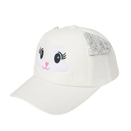 

Relanfenk Baby Hats Boy Girls Soft Bunny Cartoon Sun Eaves Baseball Cap Sun Beret Hat