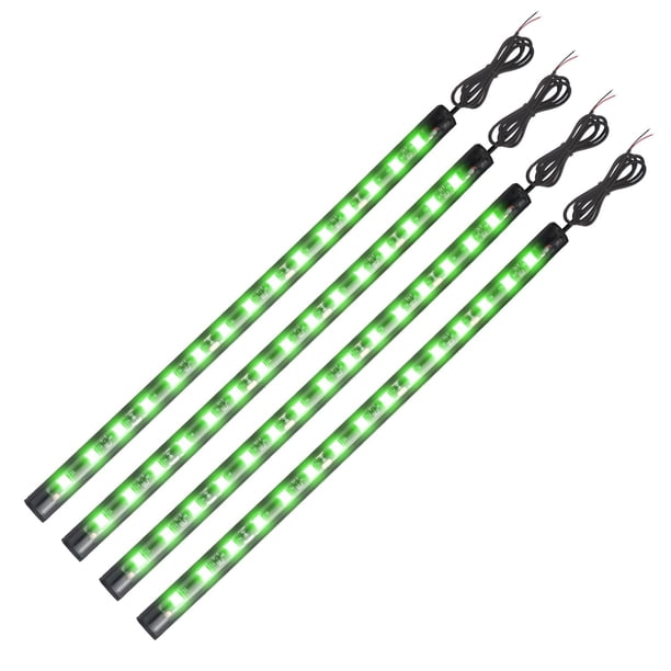 Tira de luces LED EverBright Green, 27 cm, 5050, 15 SMD, 12 V, paquete de 4