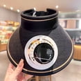 thumbnail image 5 of Detachable Shawl Fan Sun Hat for Women Wide Brim Foldable Outdoor Camping Cap, 5 of 6