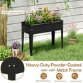 thumbnail image 6 of Costway Raised Garden Bed Elevated Metal Planter Box with Legs Drainage Holes Gardening Box, 6 of 10
