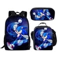 thumbnail image 1 of Sonic Primary School School Bag Three-piece Set Anime Cartoon Backpack Shoulder Bag Pencil Case High Quality Ultra-high Quality Advanced Customization, 1 of 5