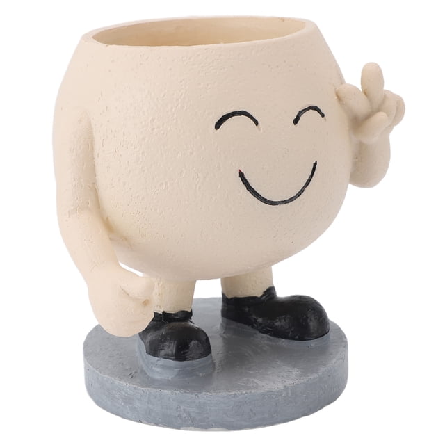 Succulent Flowerpot From Resin Material, Planters For Indoor Plants Versatile Usage, Cute Planter Fun and Adorable Design For House Garden Succulent