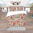 thumbnail image 3 of Designart Ensemble de Literie Orientale 'Japanese & Chinese Culture Pattern' - Housse de Couette et Impostes, 3 of 4